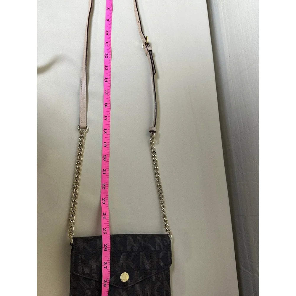 Michael Kors Crossbody Women's Chain Brown Monogram‎ Small Bag
